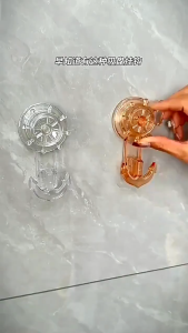 Móc Kiểu Bánh Lái Nhỏ 2 Móc Hút Chân Không Chịu Lực Có Thể Tái Sử Dụng Nhiều Lần Không Cần Khoan Vít - Khoan Tường  Sang Trọng Bền Đẹp. Móc Treo Đồ Đa Năng Dán Tường Hít Tường Hít Chân Không Sang Trọng