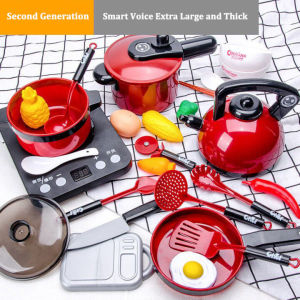 Rumah Bermain Anak-anak Set Mainan Dapur Mainan Potong Buah Dan Sayur Mainan Dapur Mainan Dapur Simulasi Anak Perempuan Keranjang Buah Sayuran Dengan Kompor Induksi