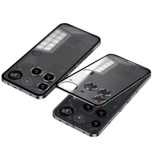 Magnetic Metal Frame Case for Nothing Phone 3 3A Metal Acrylic Back Cover Shockproof Funda For Nothing Phone 2 2A Plus Coque