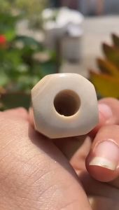 Pipa Gading Asli Lokal 12cm Semilengkung Tebal