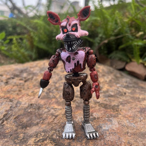 14cm FNAF Figures Nightmare Freddy Bonnie Foxy Chica Action Figure Movable Blacklight Freddy Frostbe Collection Toys
