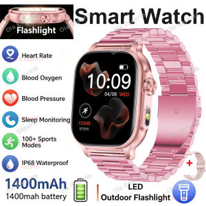Đồng Hồ Thông Minh Bền Bỉ Chắc Chắn Màn Hình AMOLED 2.01 Inch Hỗ Trợ Gọi Bluetooth Theo Dõi Sức Khỏe Chống Nước IP68 Pin 1400mAh H10 Dành Cho Cả Nam Và Nữ