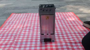 Portable Foldable Wood Stove - Versatile for Camping and Picnics Rocket Design