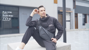 Fenruym กระเป๋าเอกสารผู้ชายกระเป๋าสะพายไหล่กระเป๋ากีฬาสันทนาการกระเป๋าสะพายไหล่ขี่