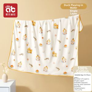 AIBEIDILA | Summer Thin Pure Cotton Infant Swaddle Blanket