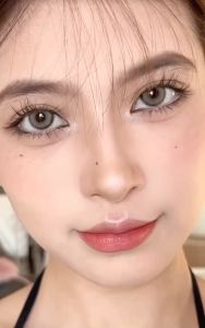 [COD]-FUNSACHY SATUN Gray Contact Lens 1Pair 14.0mm Yearly Soft Lens