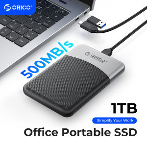 ORICO Extreme Portable SSD 500MB/S 2.5Inches External SSD 1TB 512GB USB 3.1 2 in 1 Cable Type- C PSSD for HUAWEI MateBook Laptop