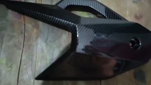HONDA ADV 160 MUFFLER COVER / HEATGUARD COVER CARBON FOR ADV160 MOTORCYCLE BY RFE