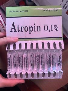 ATROPIN 01% hanvet (ống 2ml) chống nôn giải độc giãn đồng tử cho vật nuôi