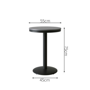 Industrial Style round Table Bar Stool Rock Panel Commercial Use Billiard Room Casual Outdoor Balcony Home Bar Furniture