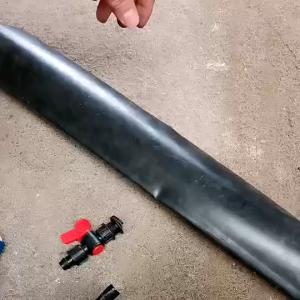 IIKKPP วาล์วน้ำหยด 16 มม. 100ชิ้น/แพ็ค ใส่สายส่งน้ำ ท่อผ้า ท่อแบน วาล์วด้ามกลมใส่ง่าย เกลียวล็อค