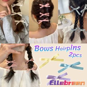 Bows Hair Clips Hairpins Hair Accessories Delicate Sweet Style 2pcs