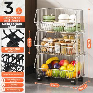 GUANGMANZHI | Multi-Layer Storage Rack for Vegetables and Toys Kitchen