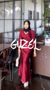 Elora Dress by Guzel Satin Silk Premium Baju Fashion Wanita Kondangan Wisuda Couple Muslimah Gamis Lebaran Bridesmaid Wedding Pesta Slim Body Fit Kekinian Duyung Mermaid Terbaru 2023 2024 - Lazada