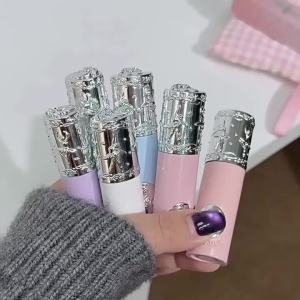 NICEKEY Matte Nude Liquid Lipstick Moisturizing Lipgloss Lasting Lip Mud Soft Silky Lip Stain Natural Makeup 6 Colors Lip Stain
