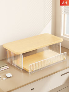Desk Organizer Shelf Printer Elevator Dual-layer