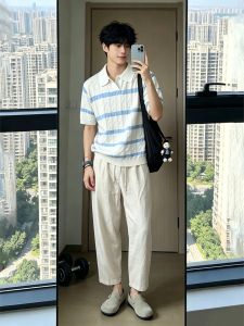 OUMULONG | Quần Vải Linen Phong Cách Chín Mươi Phần Mười
