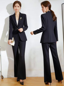 XINYU | Stylish Slender Black Suit Set Two-Piece
