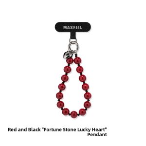 MASFEIL | Red and Black Lucky Stone Anti-Loss Necklace for Women