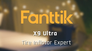 Fanttik X9 Ultra Multi-Purpose Tire Inflator | Portable Power Station & Flashlight | Powerful 25000 mAh Battery Life