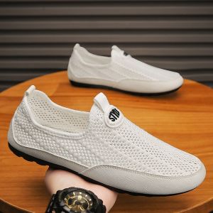 JIFANPAUL | Summer Breathable Leisure Driving Shoes Soft Sole Slip-on Shoes
