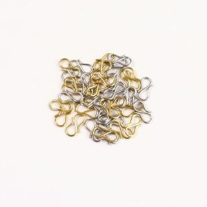30pcs Stainless Steel S Shape End Clasps Hooks Chains Connectors For Jewelry Making DIY Handmade Bracelets Necklace Accessories