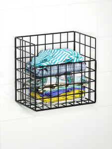 Foldable Dirty Clothes Hamper Wall Mounted Bathroom Laundry Basket Creative Home Storage Organizer Bedroom Utility Basket