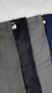 celana bahan tebal slimfit wool hitam abu abu mudaabu abu tua celana formal pria celana kerja cod