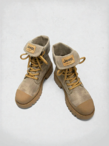 Jeep | Giày Boots Martin Cao Cổ Đế Dày Phong Cách Anh