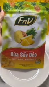 Dứa sấy dẻo ăn vặt FNV 1 gói 100g