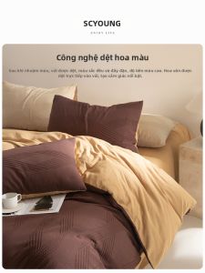shui yang | Bộ Chăn Ga Gối Cotton 100% Đã Xử Lý