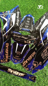 NEW DESIGN DECAL CRF 150L SUPERMOTO BEBAS CUSTOM TERLARIS