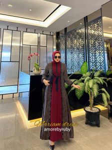 gamis modern premium produk Amore by ruby edisi Mariam dress gamis viral busui