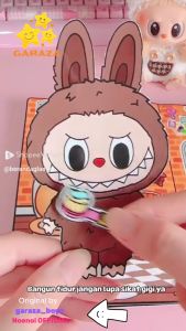 PAPERDOLL LABUBU V.2 THE MONSTERS BUKU EDUKASI FULL LAMINASI