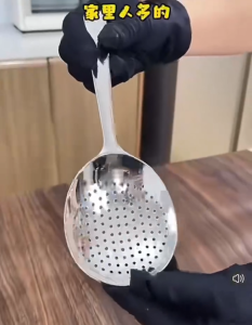 Stainless Steel Caviar Colander Spoon