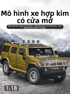 Mô Hình Xe Địa Hình Hummer H2 Hợp Kim 1:18