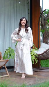 Oriana x Nisya Dailywear Long Dress Satin Ivy Series