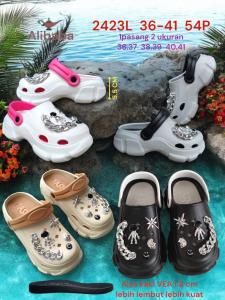 Sandal baim wanita dewasa wedges-model terbaru - sandal sepatu cewe karet