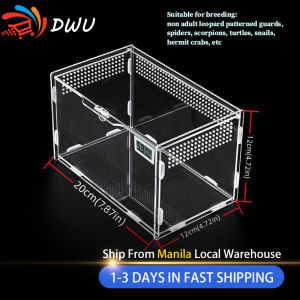 Transparent Acrylic Insect Feeding Box Container Reptile Incubator Hatching Terrariums Insect Supplies Breeding Box