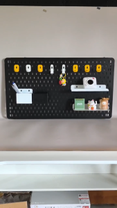 Bảng Pegboard Lỗ Dọc gắn tường treo phụ kiện sơn tĩnh điện cao cấp