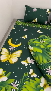 Sprei Motif BUTTERFLY Best Seller Harga Murah Berkualitas Nyaman Set Sarung Bantal Sarung Guling