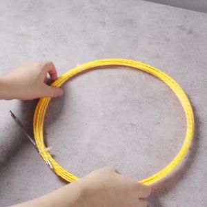 3mm Fiberglass Fish Tape Cable Puller 10‑50M Conduit Ducting Rodder Wire Pulling Tool For Electrical Wall Ceiling Floor Wiring