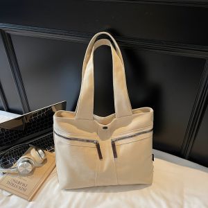 Compact Canvas Tote Bag Womens Commuter Bag 2025 New Versatile Work Handbag Shoulder Bag Handbag Commuter Bag Tote Bag