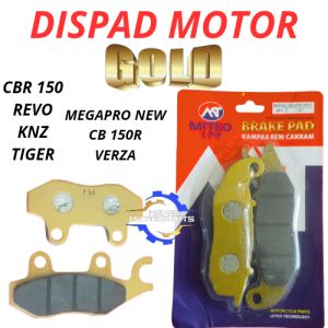 KAMPAS REM DEPAN DISPAD EMAS DISPED GOLD MEGAPRO CBR 150 REVO KNZ TIGER 150R VERZA