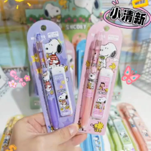 Set Pensel 史努比小狗自动铅笔套装 Snoopy Automatic Pencil Set 0.5mm 自动笔替芯套装学生文具用品 Mechanical Pencil Students