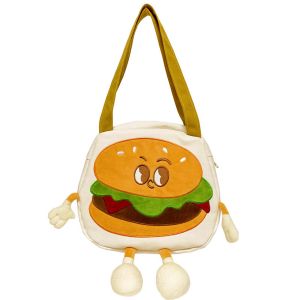 Totebag Motif Burger Lucu Import Asli Tas Kanvas Premium