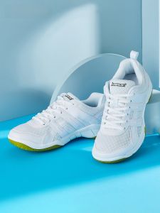 Kawasaki Badminton Shoes Men Women Training Shock Absorption Breathable Wear Resistant Professional Sports Shoes Anti Slip