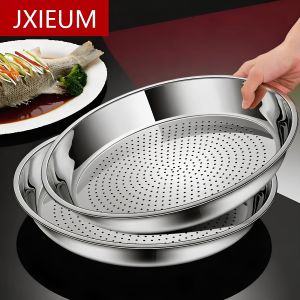 Food-Grade Stainless Steel Steamer Insert Round Thickened Heat-Resistant With Holes