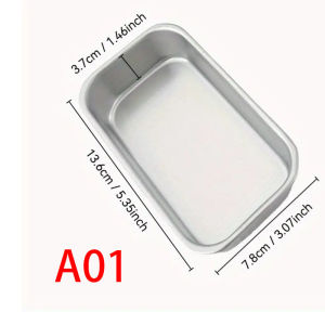 1PCS Aluminum Alloy Snowflake MoldToast Bread Baking Pan Rectangle Cake Mold Non-Stick Baking Tools for OvenKitchenHome Use