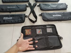 Tas Joran Lipat Microfishing Model Dompet - Tas Pancing Tanago Minimalis Bahan D300 - Mudah Dibawa Blusukan